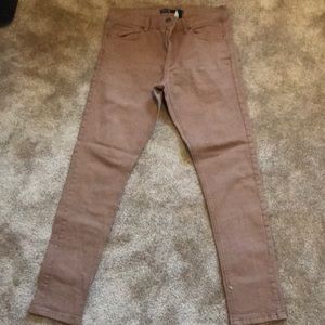 Cotton On brand skinny dark tan pants